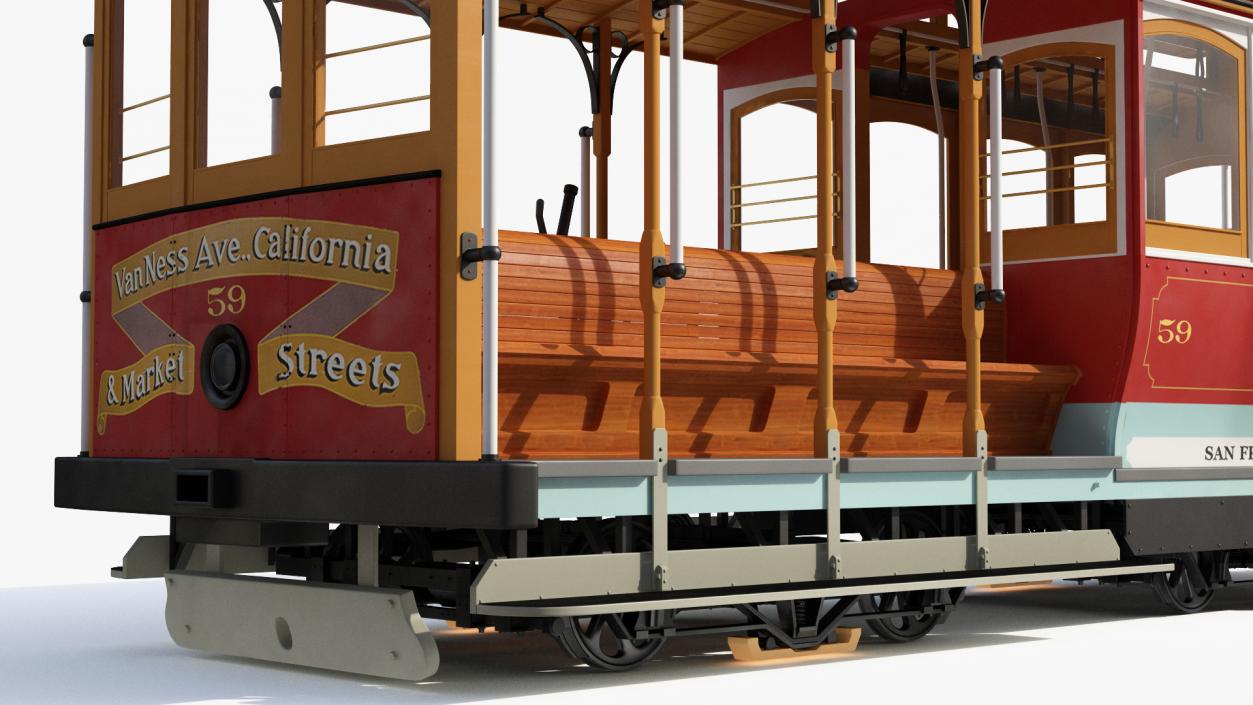 3D San Francisco Cable Car model