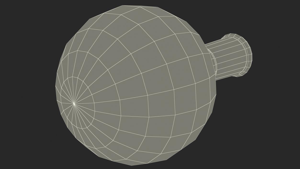 3D Round Bottom Receiving Flask model