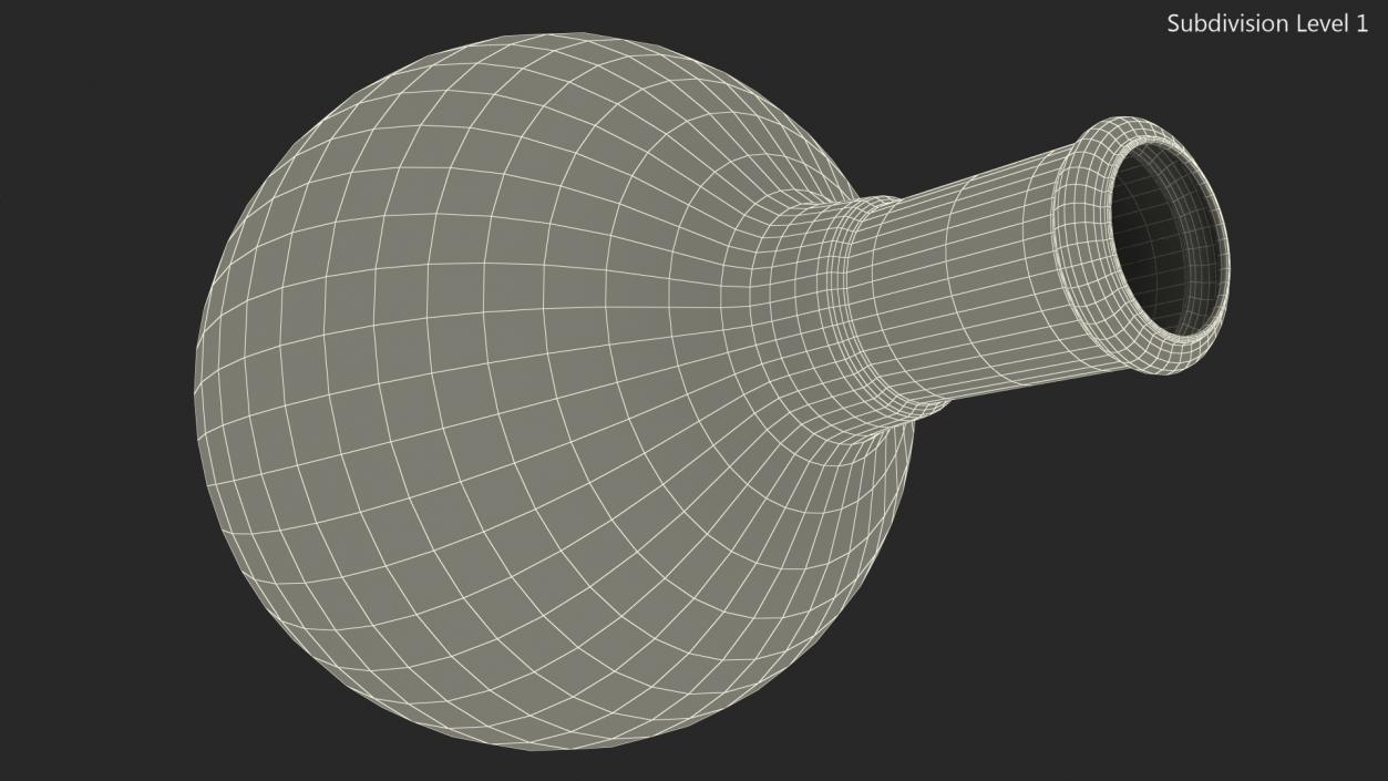 3D Round Bottom Receiving Flask model