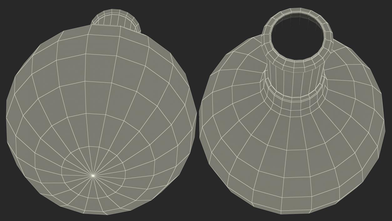 3D Round Bottom Receiving Flask model