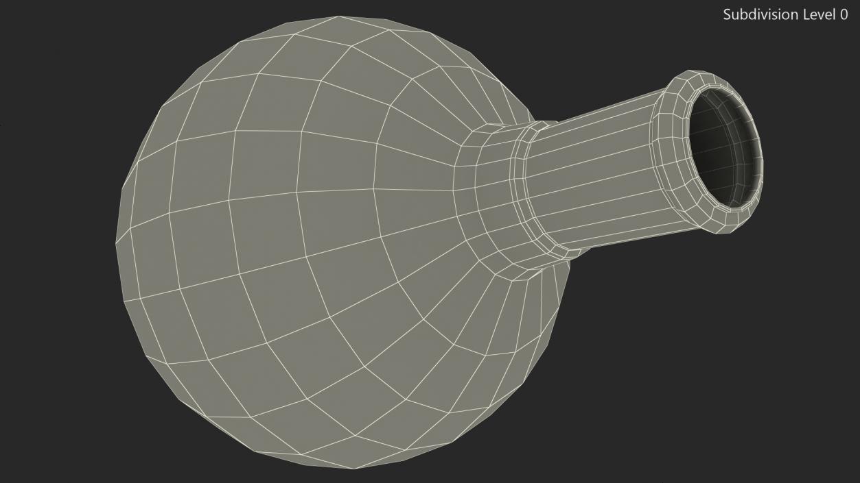 3D Round Bottom Receiving Flask model