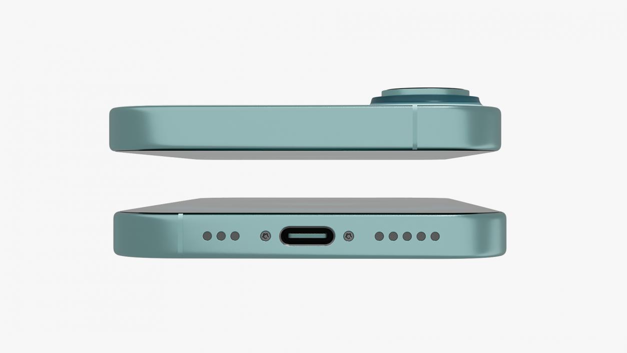 3D model Apple IPhone 16 Teal