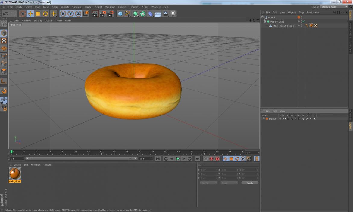 Donut 3D model