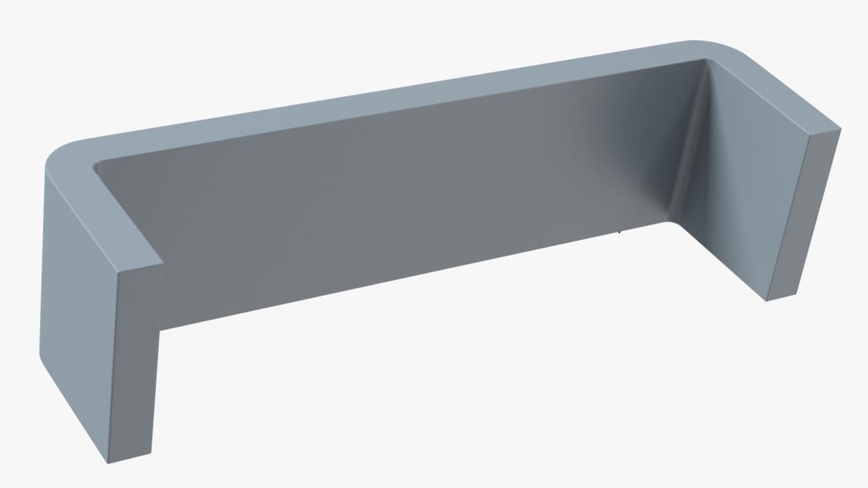 Smart Solar Bench Grey 2 3D model