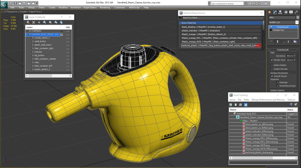 3D model Handheld Steam Cleaner Karcher