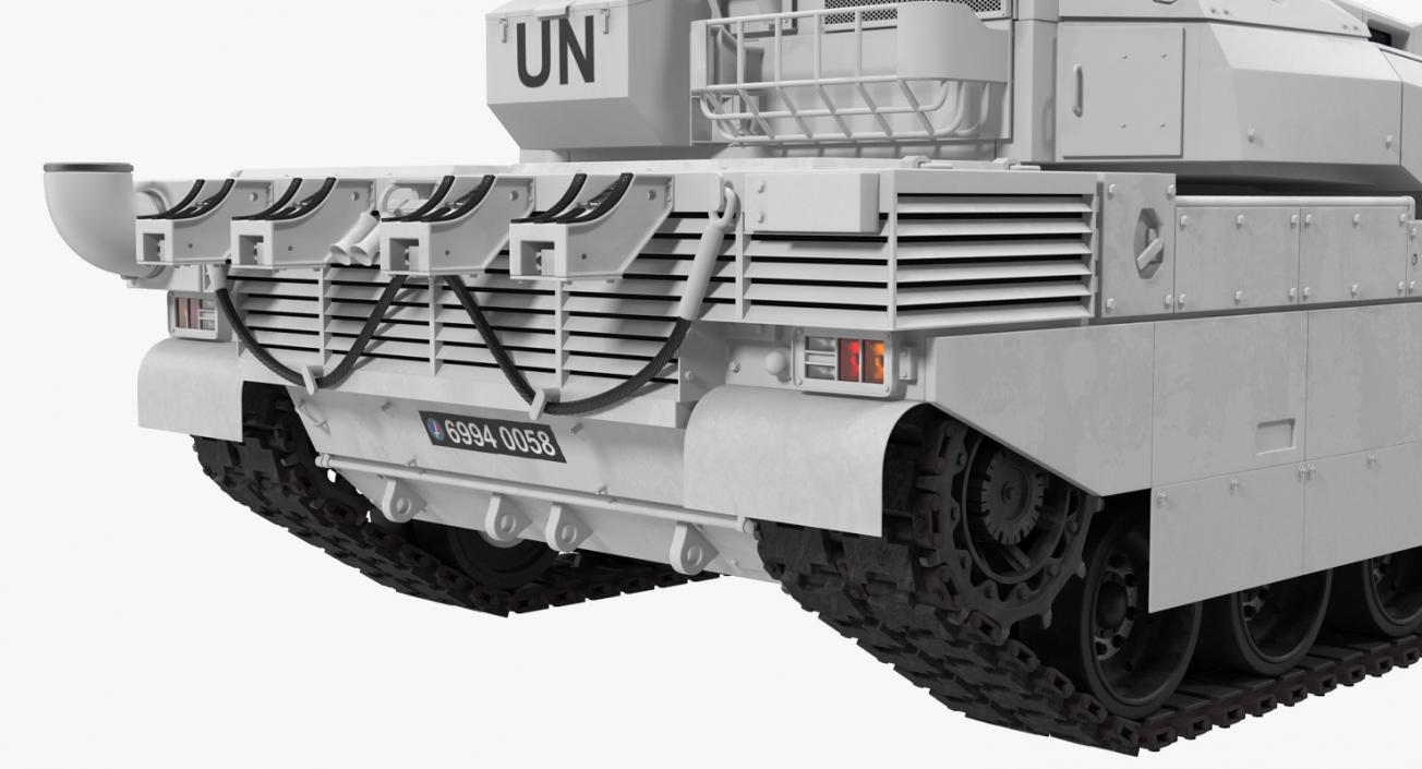 Tank AMX-56 Leclerc United Nations 3D model