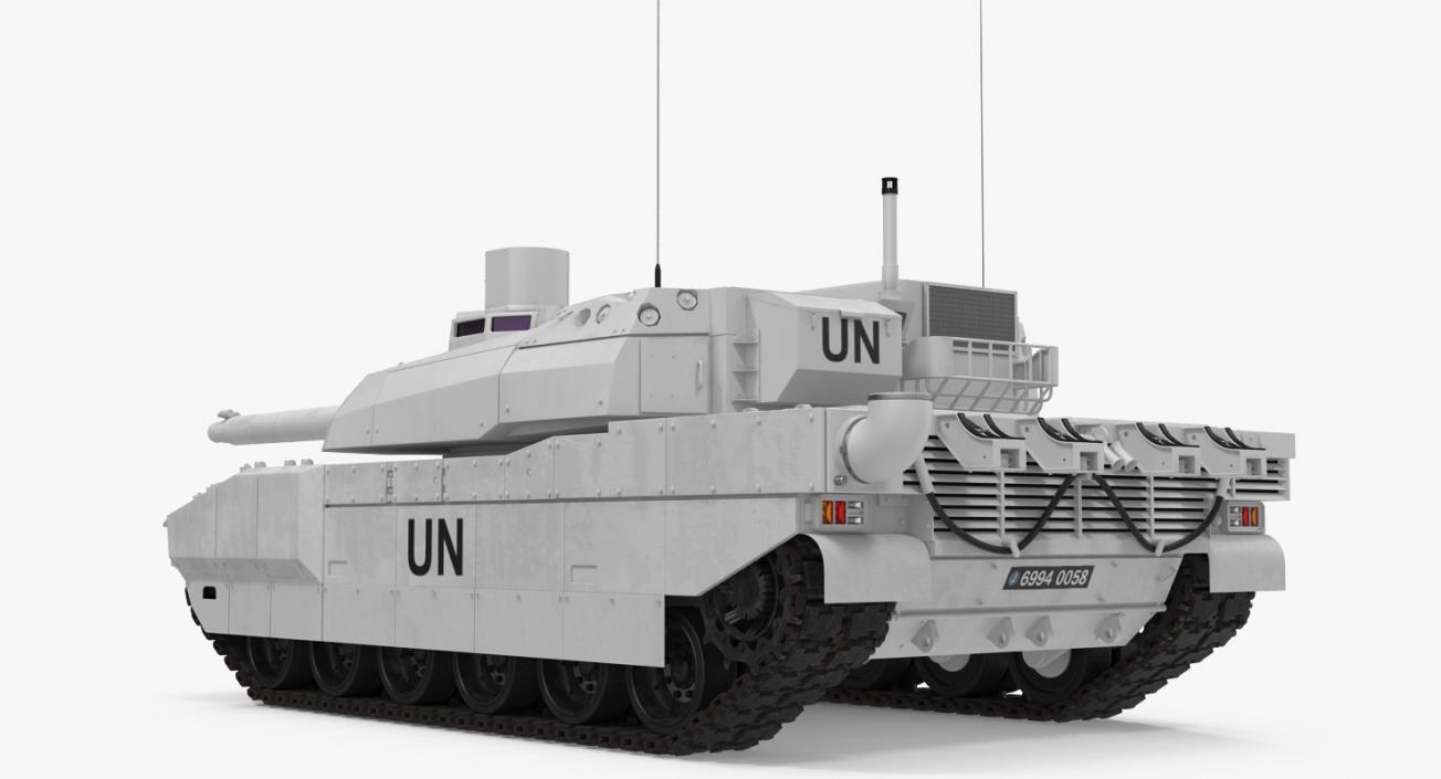 Tank AMX-56 Leclerc United Nations 3D model