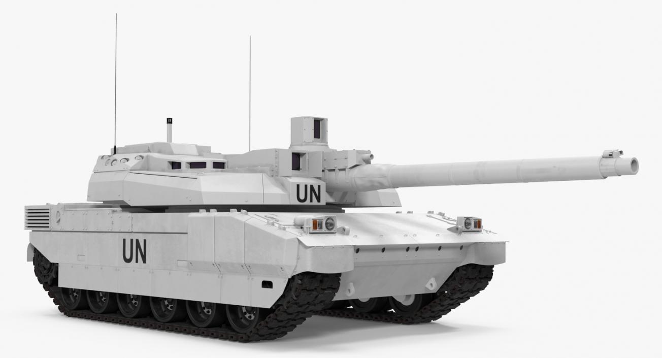 Tank AMX-56 Leclerc United Nations 3D model