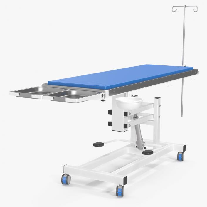 3D Veterinary Operating Table Blue