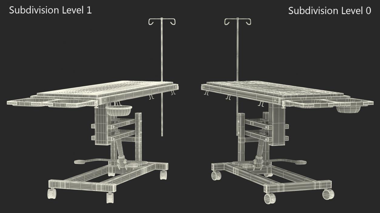 3D Veterinary Operating Table Blue