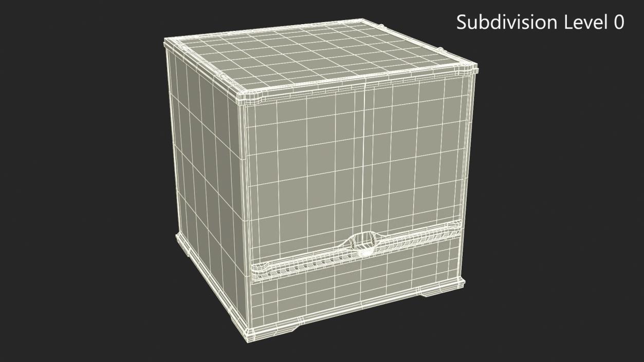 3D Small Cubic Terrarium with Plants model