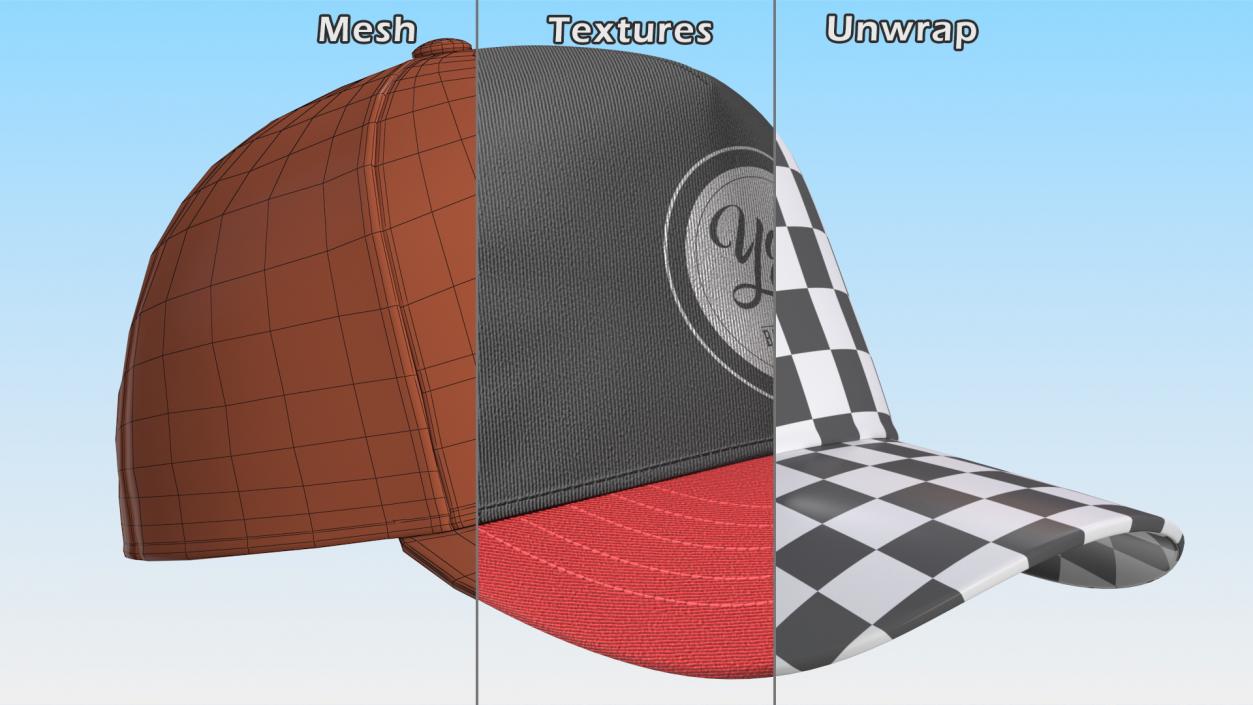 3D Trucker Cap Your Brand Black(1)