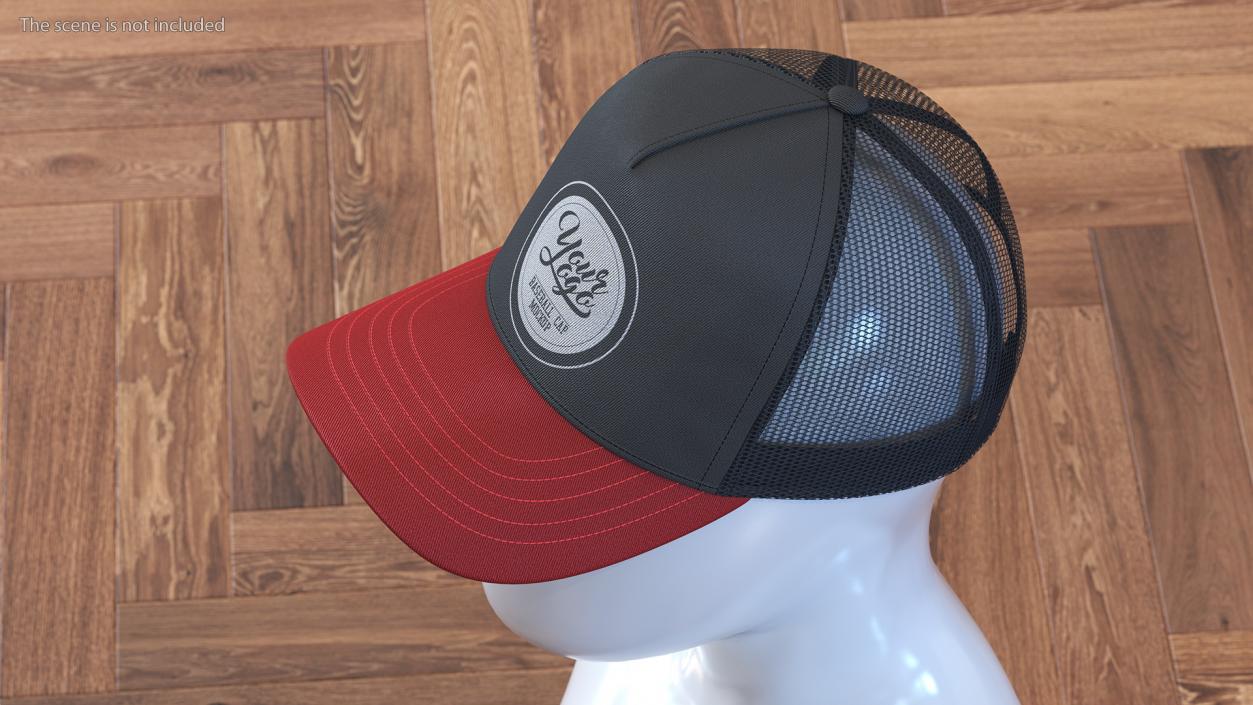 3D Trucker Cap Your Brand Black(1)