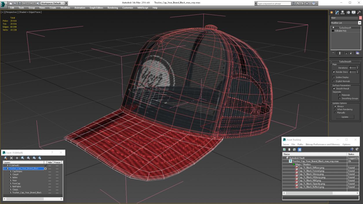 3D Trucker Cap Your Brand Black(1)