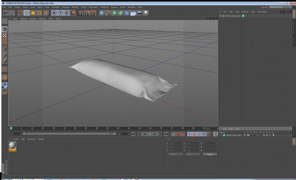 3D model White Paper Bar