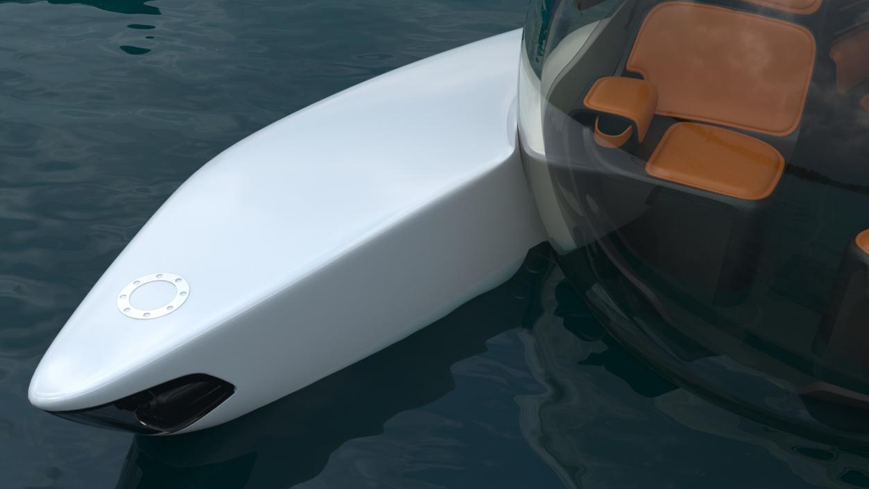 3D Aston Martin Submarine Ocean Water Rigged