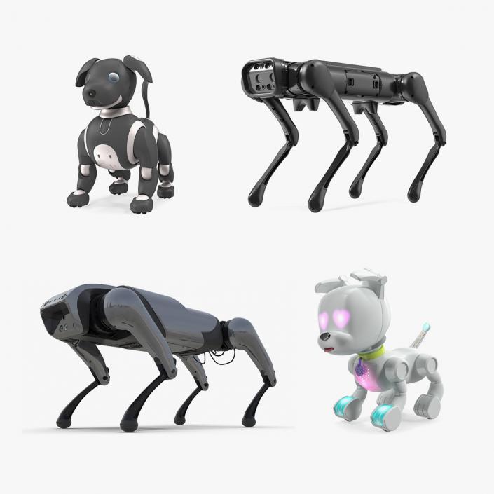 3D Robots Dog Collection 2 model