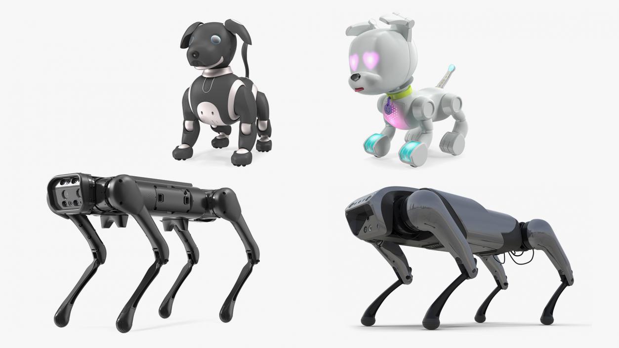 3D Robots Dog Collection 2 model