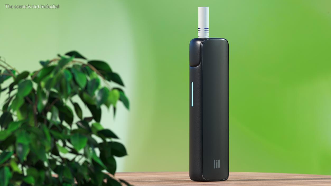 3D model IQOS Lil Black with Stick