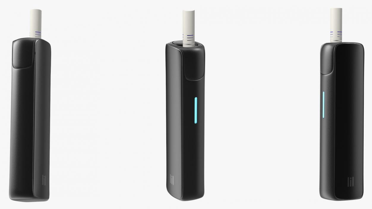 3D model IQOS Lil Black with Stick