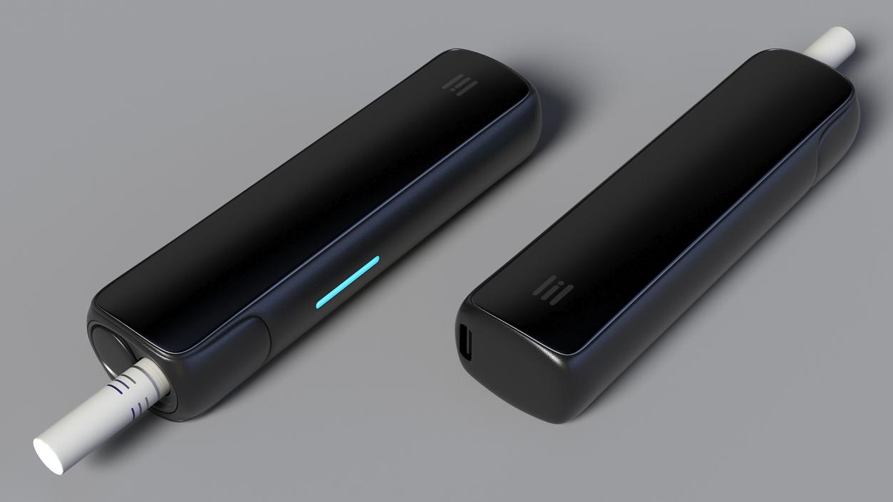 3D model IQOS Lil Black with Stick