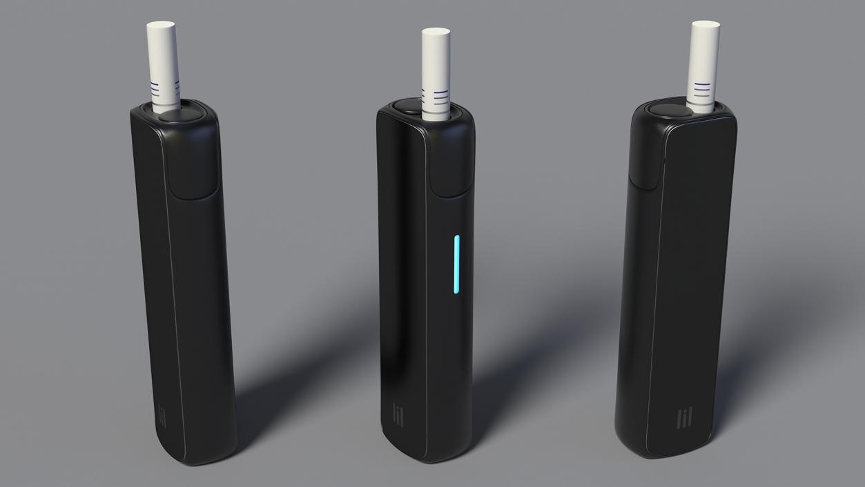 3D model IQOS Lil Black with Stick