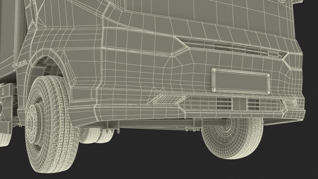 Truck BYD ETM6 Blue Rigged for Maya 2 3D