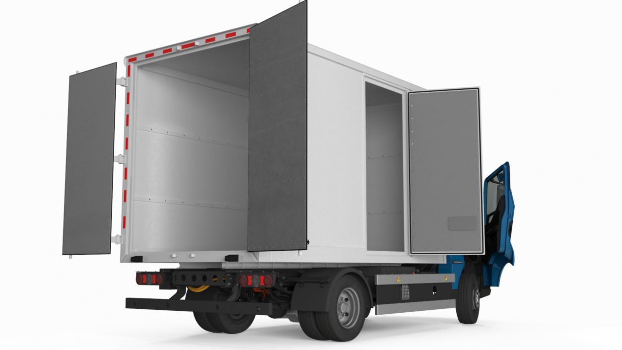 Truck BYD ETM6 Blue Rigged for Maya 2 3D