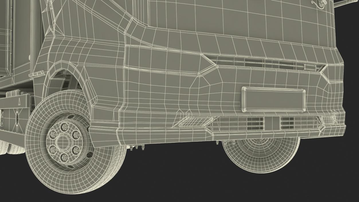 Truck BYD ETM6 Blue Rigged for Maya 2 3D