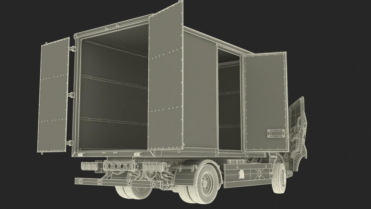 Truck BYD ETM6 Blue Rigged for Maya 2 3D