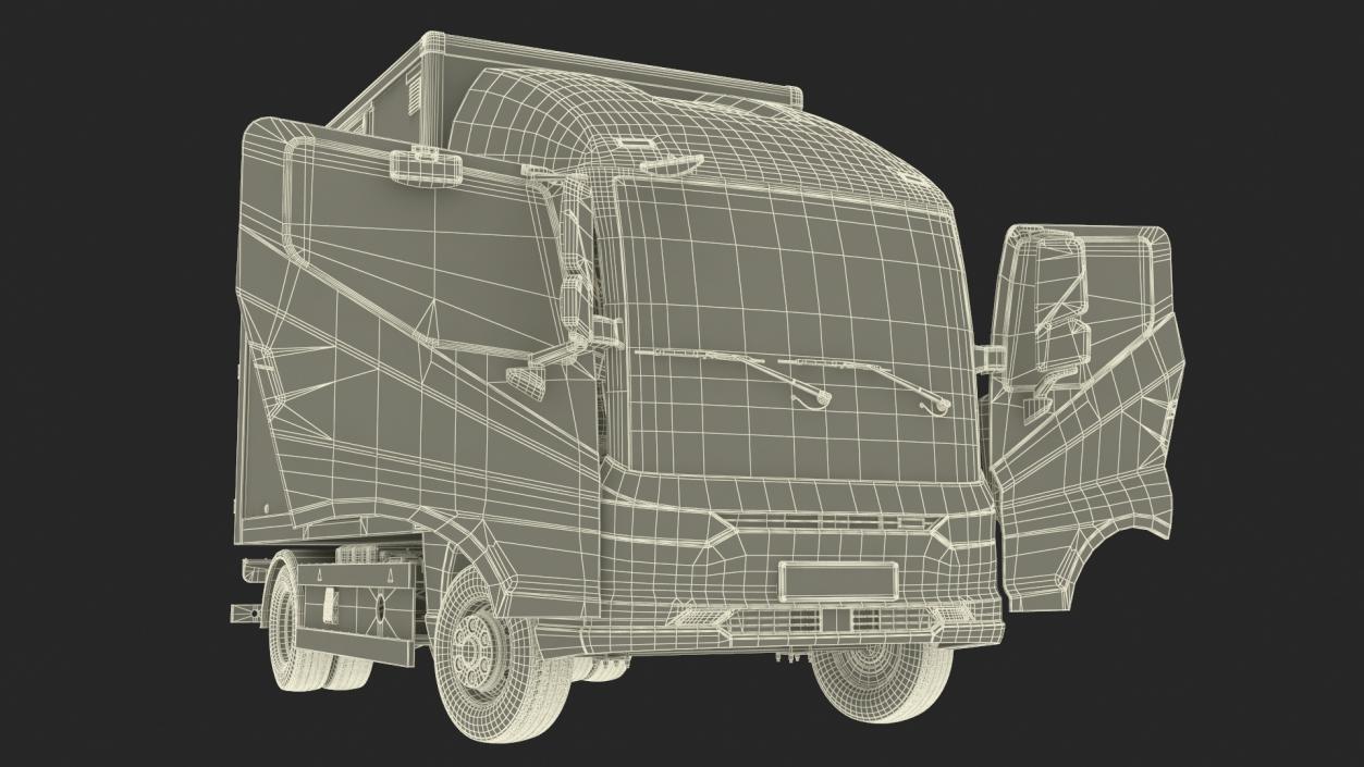 Truck BYD ETM6 Blue Rigged for Maya 2 3D