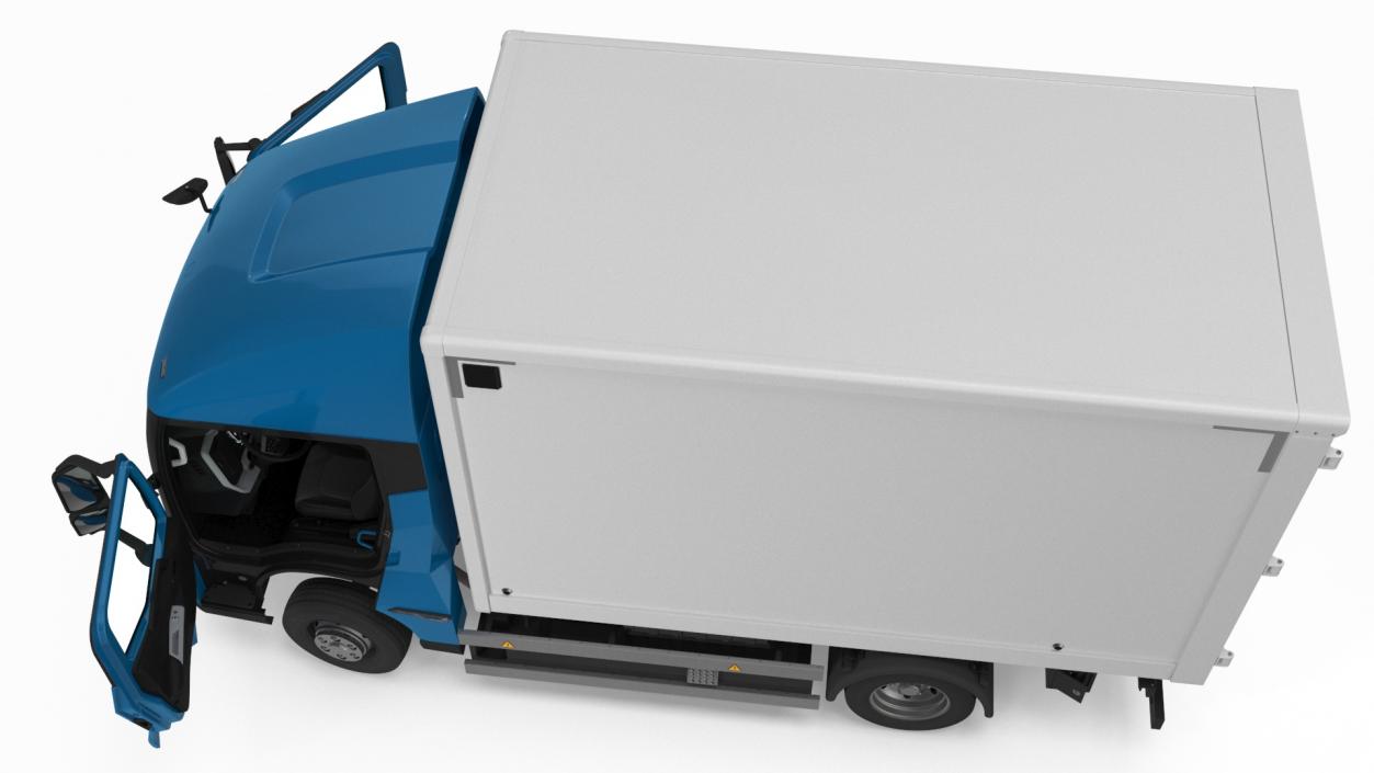 Truck BYD ETM6 Blue Rigged for Maya 2 3D