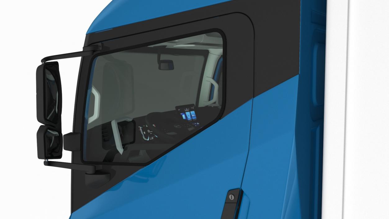 Truck BYD ETM6 Blue Rigged for Maya 2 3D