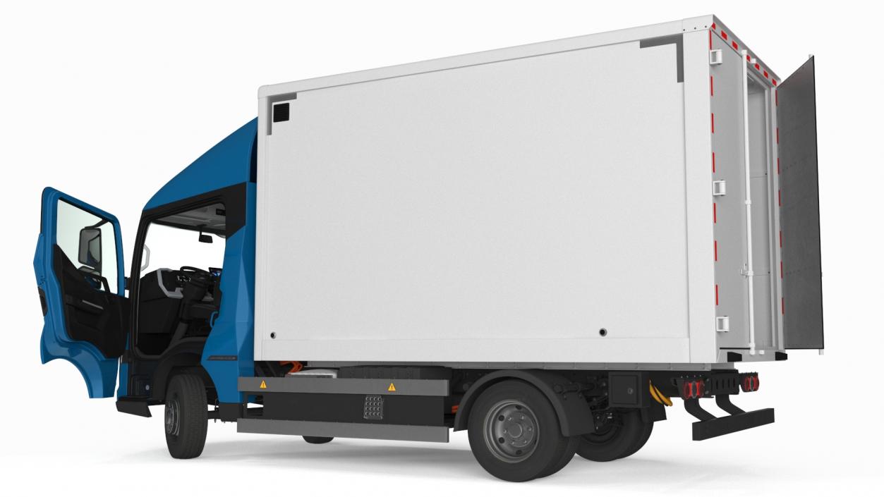 Truck BYD ETM6 Blue Rigged for Maya 2 3D