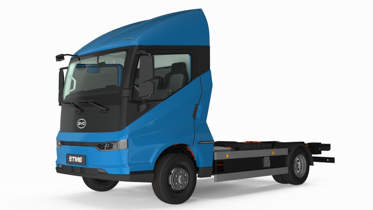 Truck BYD ETM6 Blue Rigged for Maya 2 3D