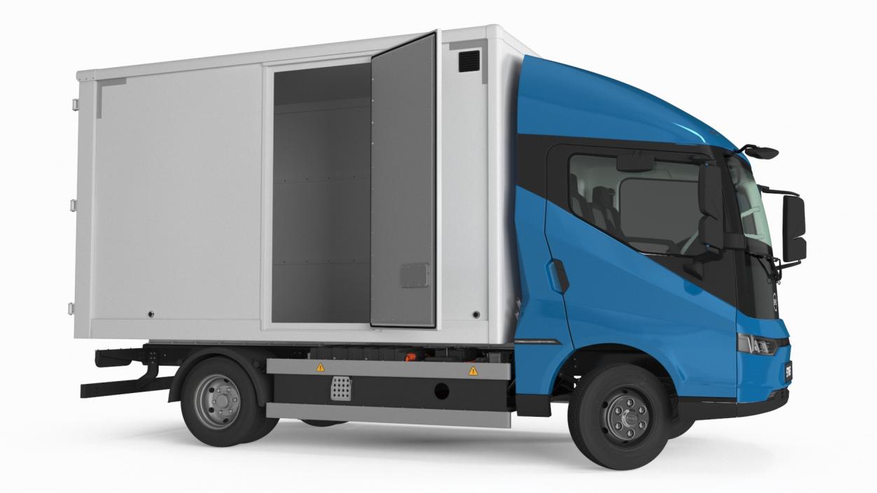 Truck BYD ETM6 Blue Rigged for Maya 2 3D