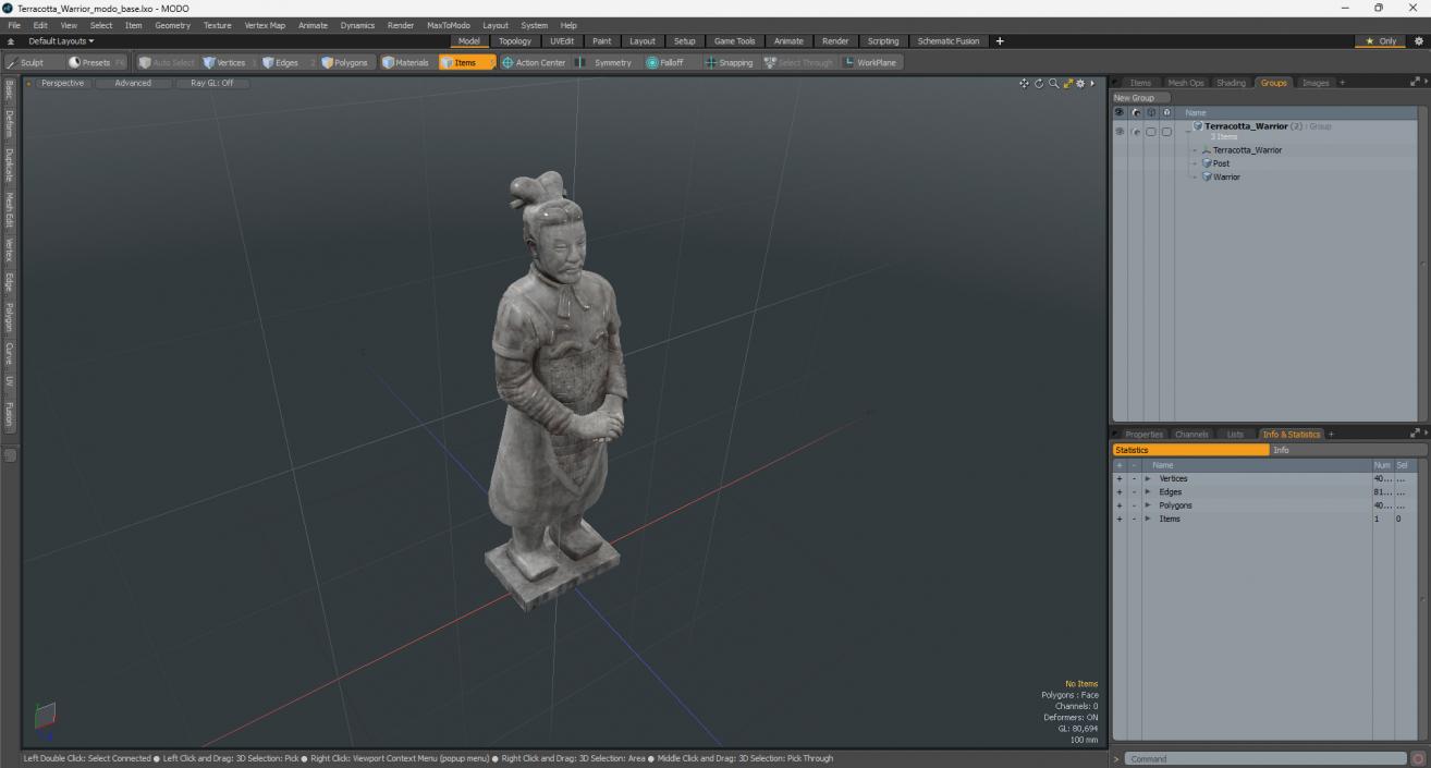 3D Terracotta Warrior for 3D Print