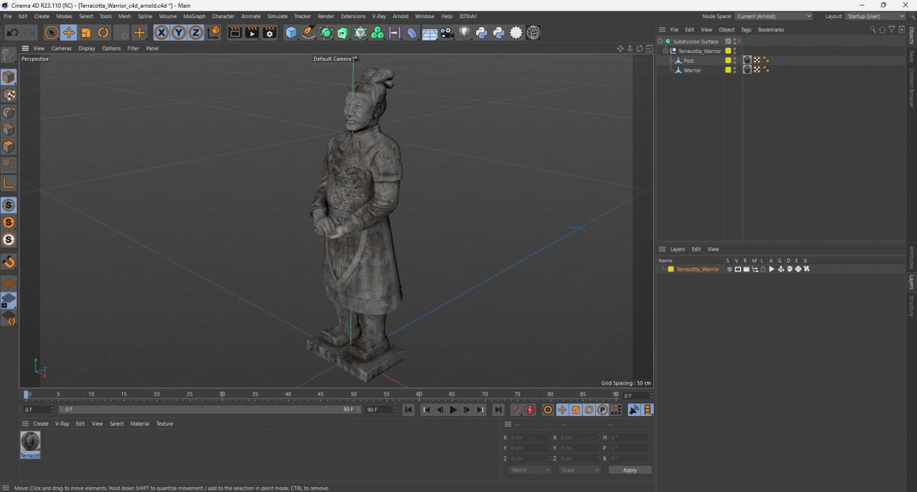 3D Terracotta Warrior for 3D Print