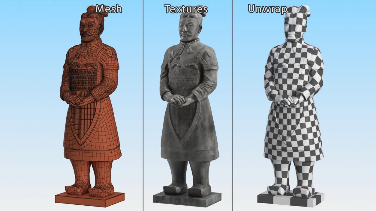 3D Terracotta Warrior for 3D Print