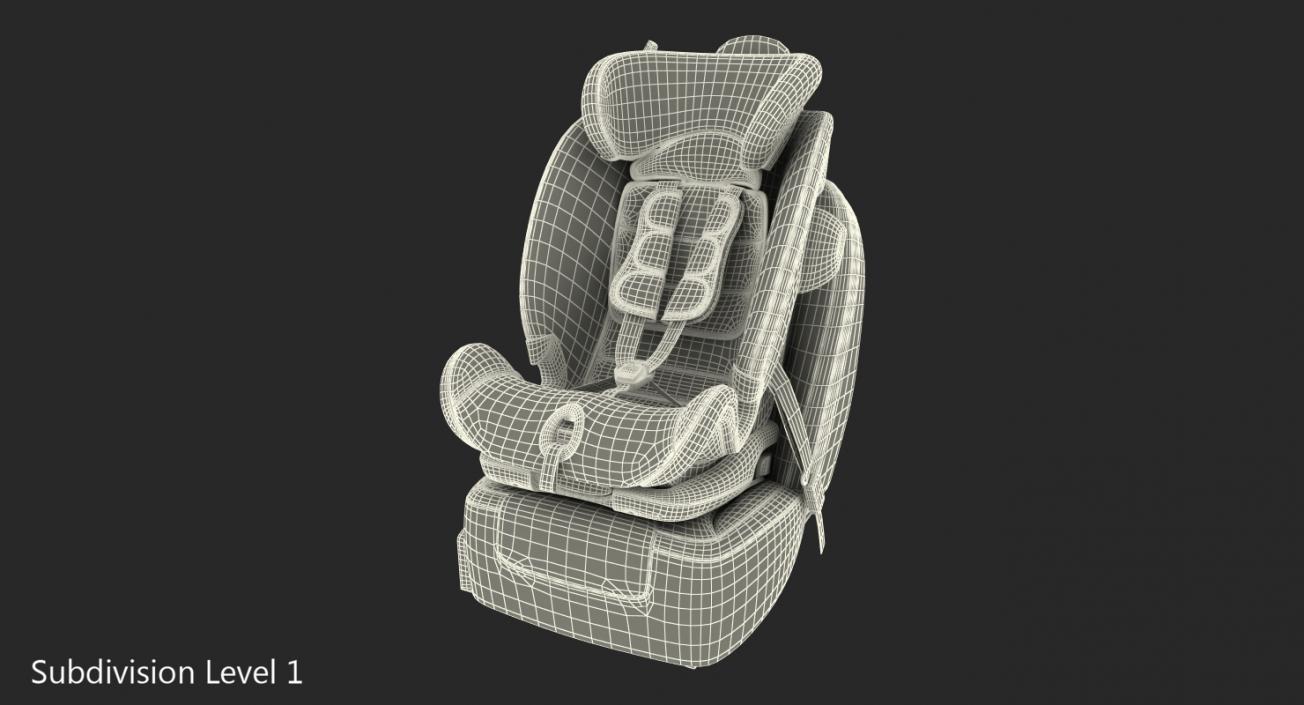 3D Child Seat on Passenger Seat model