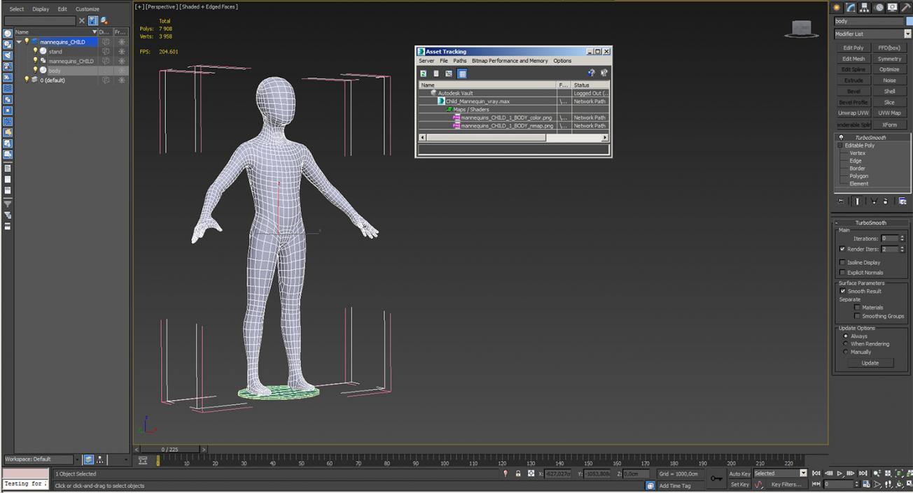 3D model Child Mannequin