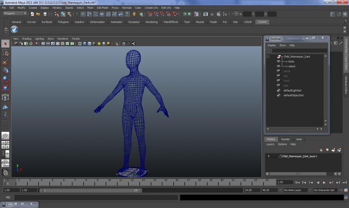 3D model Child Mannequin