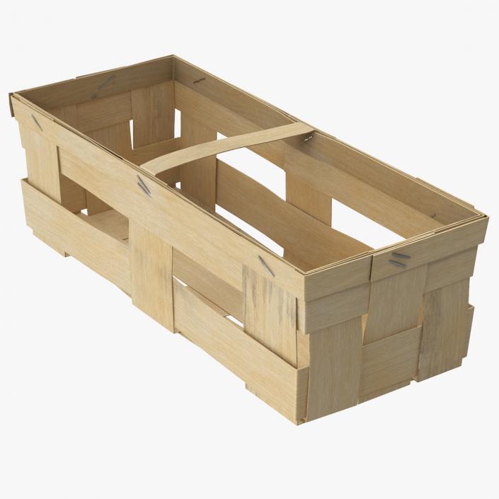 3D Wooden Box for Fruit Picking model