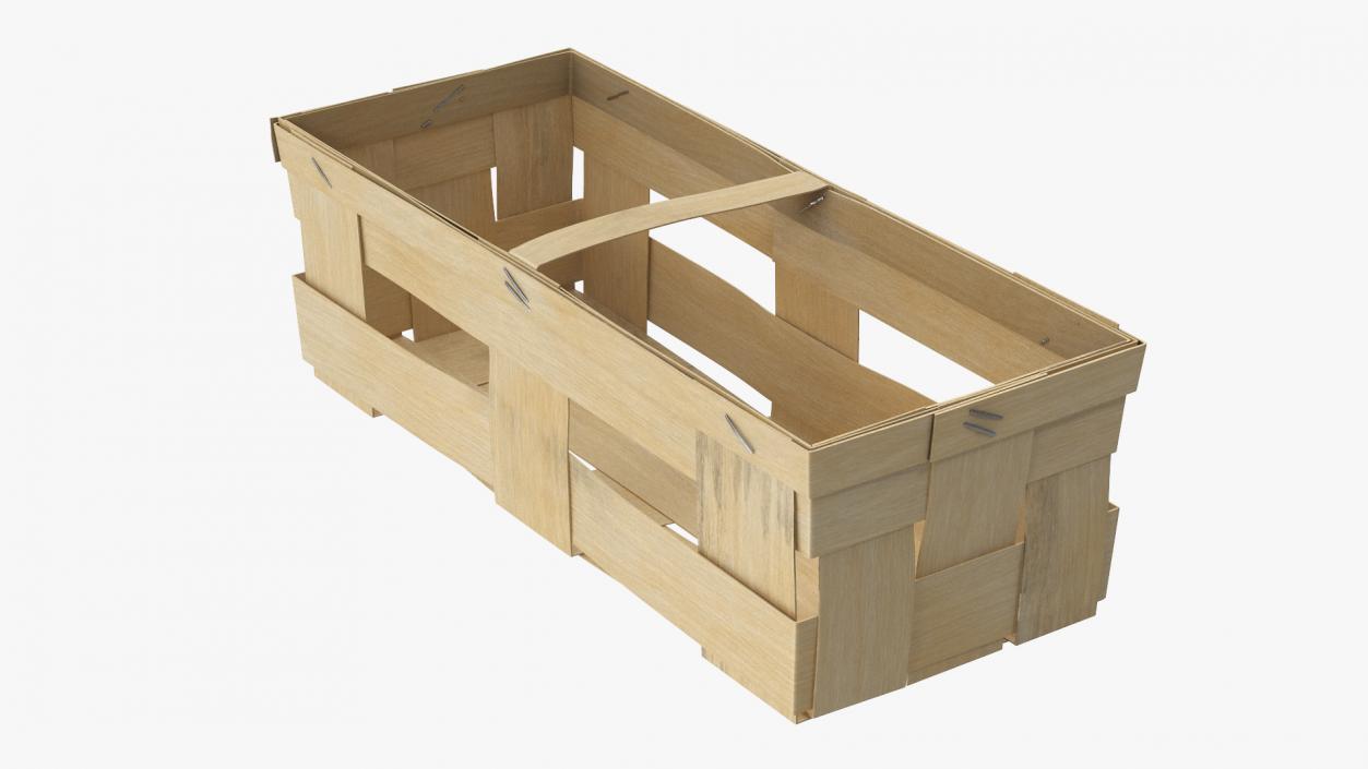 3D Wooden Box for Fruit Picking model