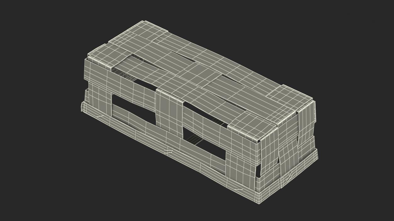 3D Wooden Box for Fruit Picking model