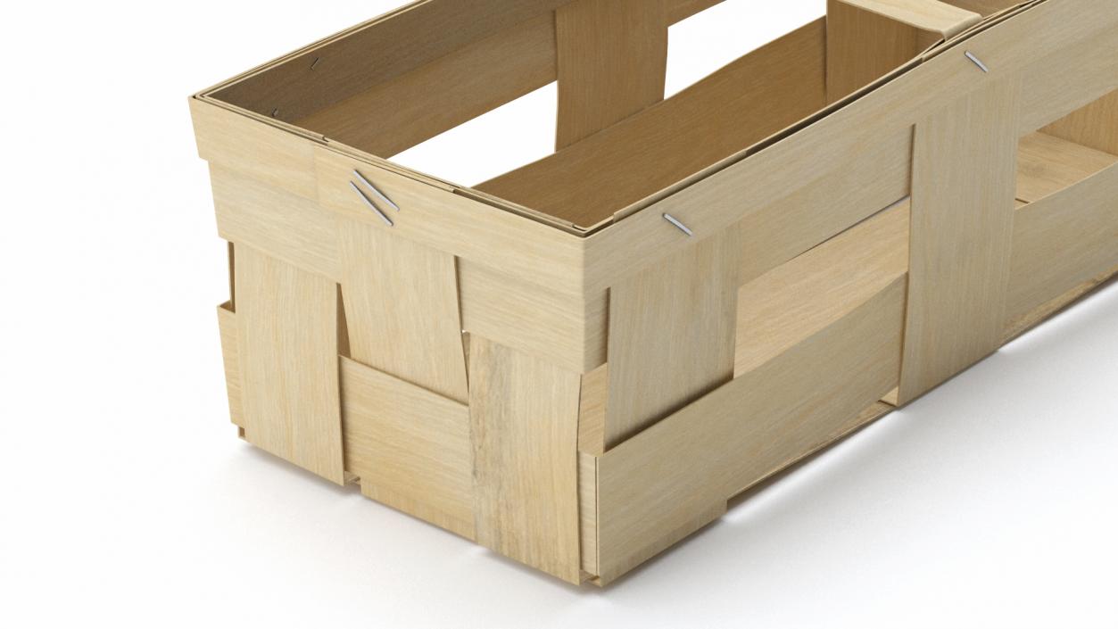 3D Wooden Box for Fruit Picking model