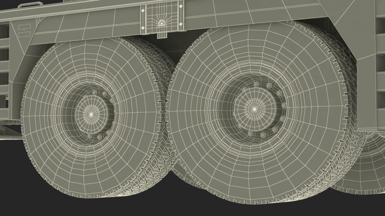 Mobile Crane Truck Rigged for Maya 3D model