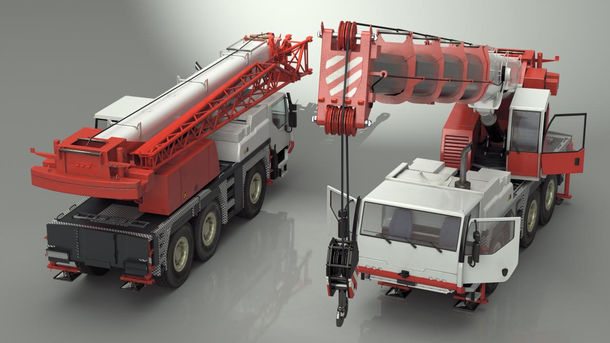 Mobile Crane Truck Rigged for Maya 3D model