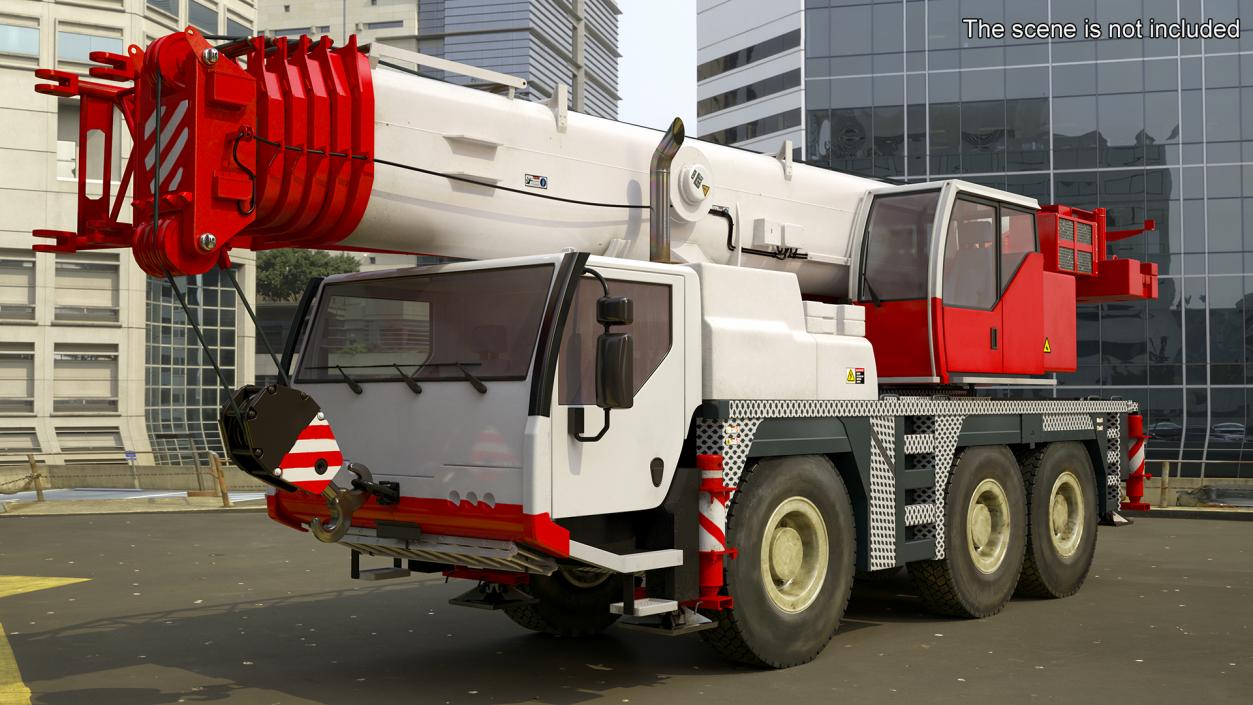 Mobile Crane Truck Rigged for Maya 3D model