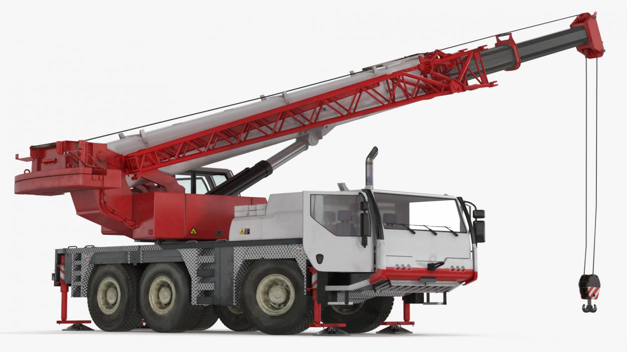 Mobile Crane Truck Rigged for Maya 3D model